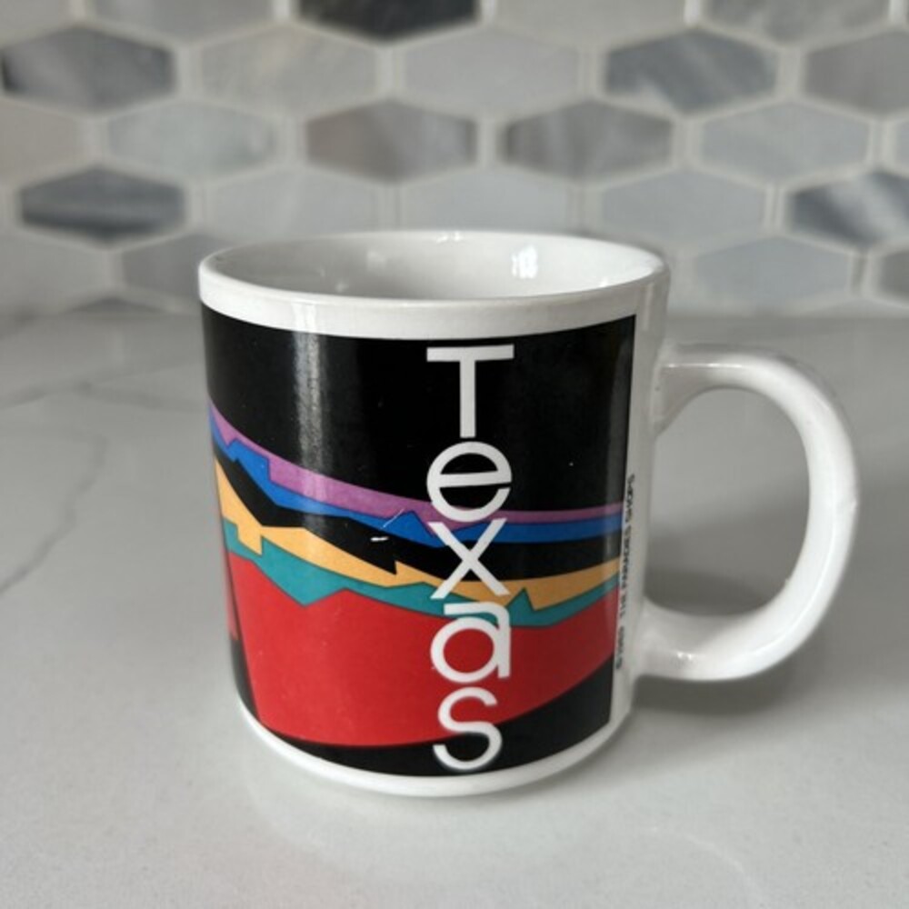 Vintage 1989 Texas -The Paradies Shops Collection Mug- Made In USA